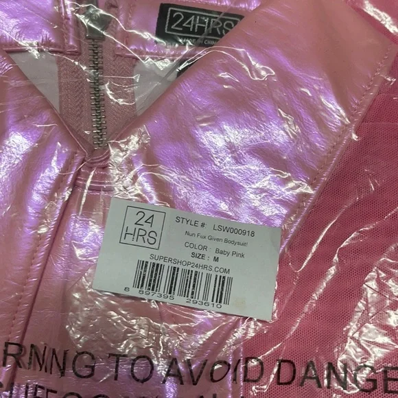 Iron Fist/24 Hours “Nun Fux Given” Sexy Pink Bodysuit - Picture 16 of 16